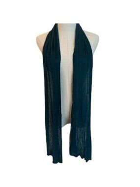 Mahaguthi Handmade Scarf 100% Bamboo 15x70 Inches Teal Dry Clean Only